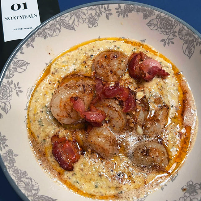 Shrimp & Naked Noatmeals "Grits"